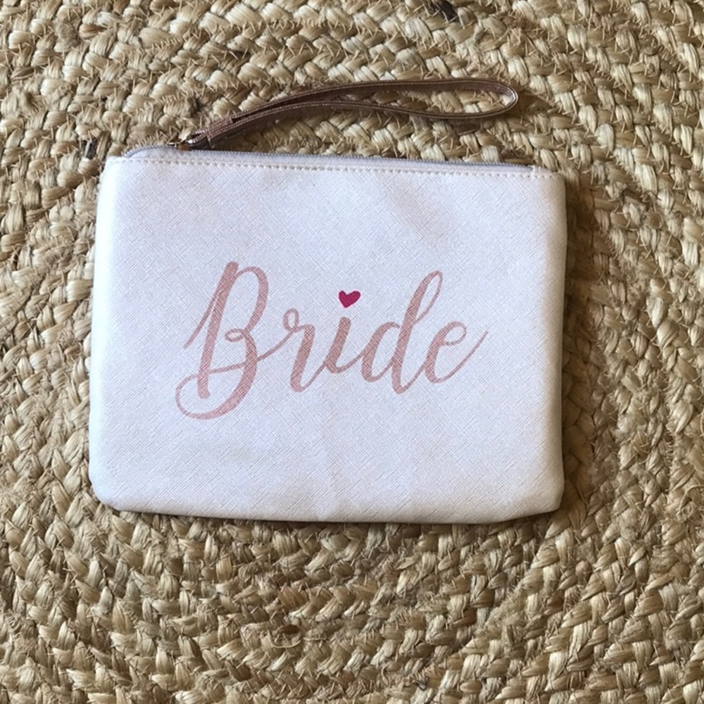 Bride Pouch With Attached Wristlet Strap (NWOT)